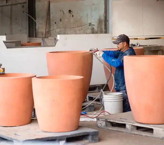 Lightweight-GFRC-Concrete-Planters-in-the-making