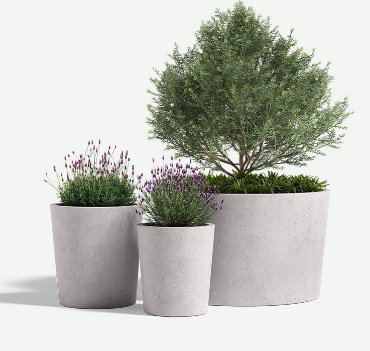 Urban-GFRC-Round_plants-F2F4F2