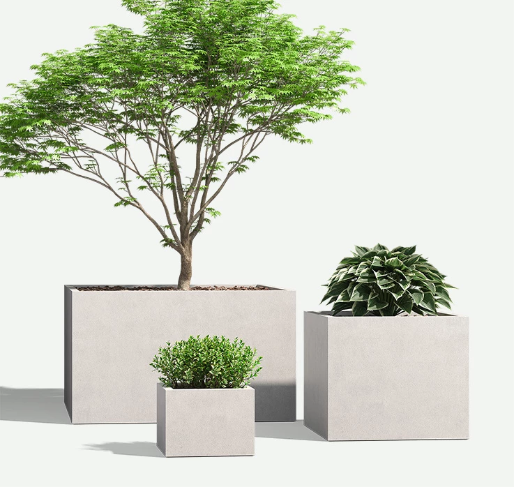 Wilshire-GFRC-Squares-plants-F2F4F2